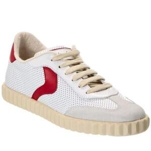 NEW NIB Voile Blanche White Red Ines Mesh Leather Sneakers Women’s Sz 38 7.5